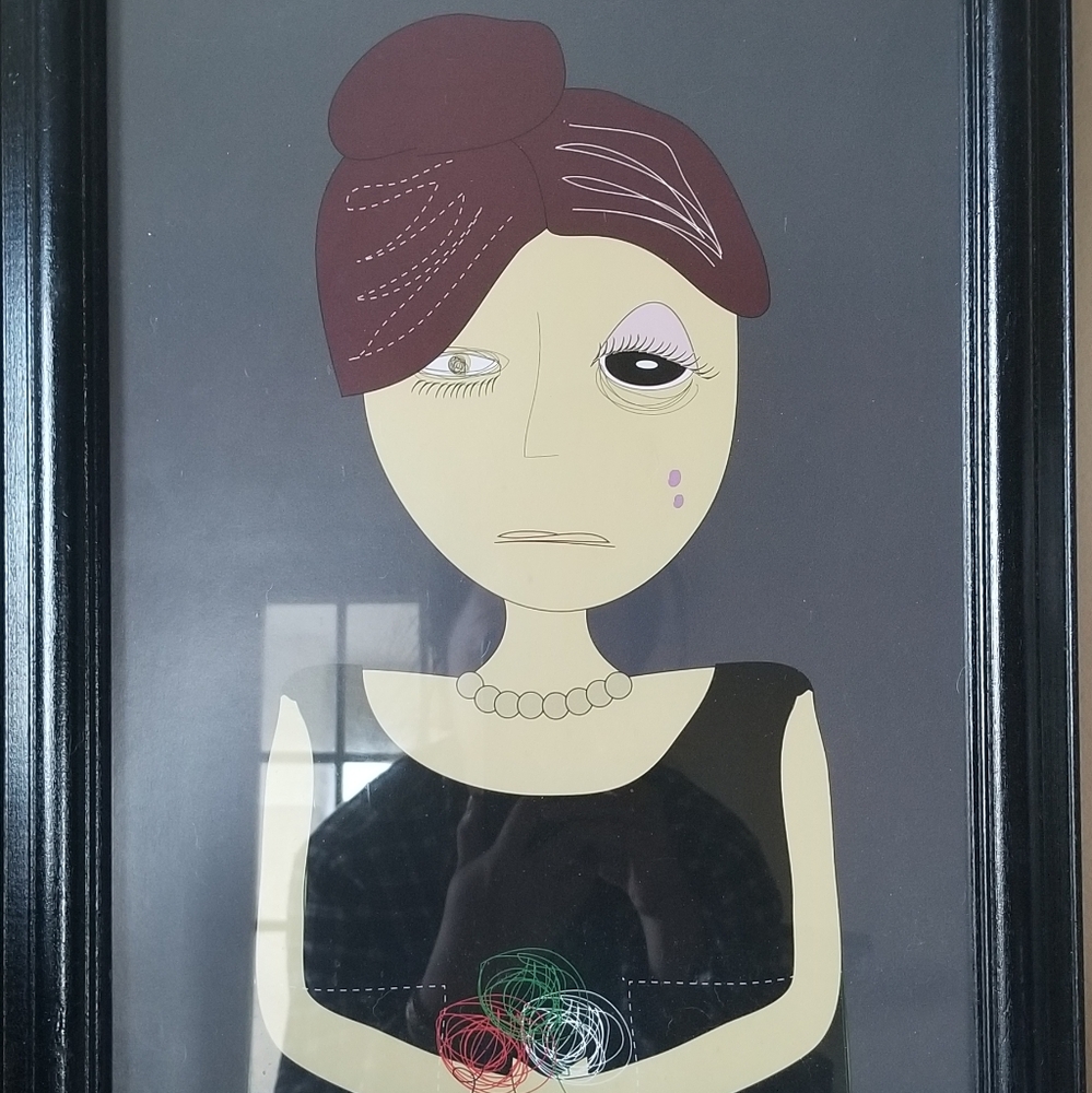 Framed Print 🖤 The Knitter